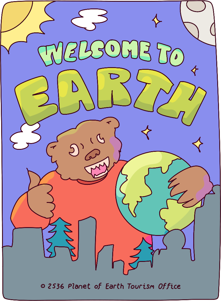 Welcome to Earth illustration